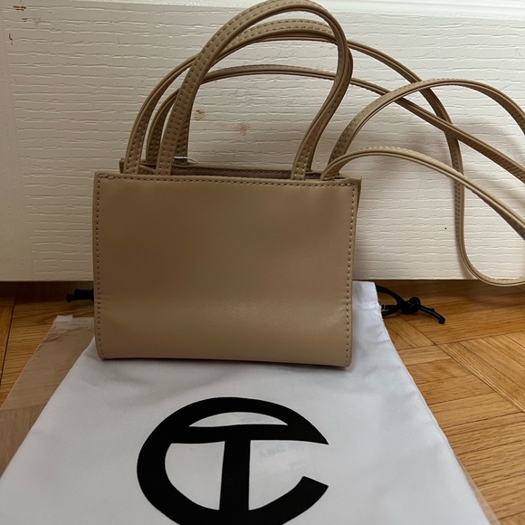 SOLD - Telfar Small Cream Shopping Bag - Picture 2 of 5